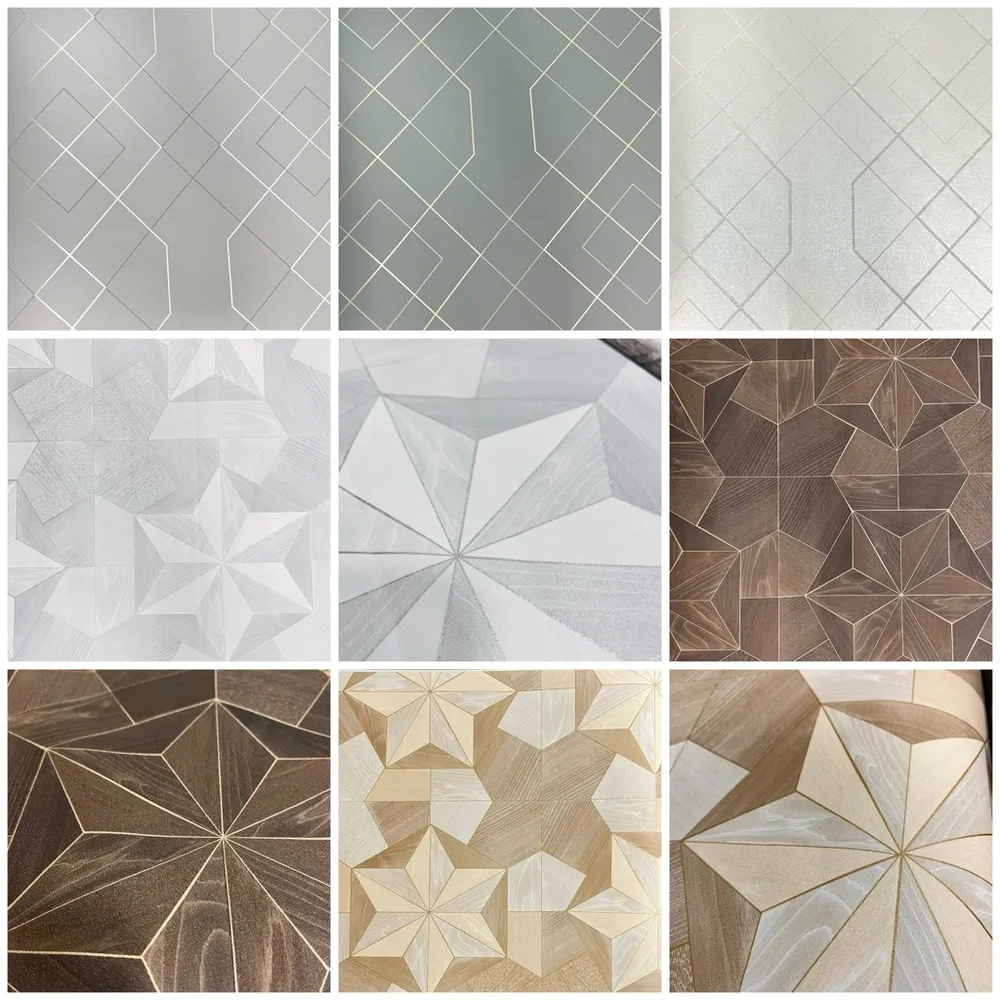 37 Large Multicolor Geometric Patterned Quality Arts & Crafts Wallpaper Sheets